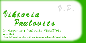 viktoria paulovits business card